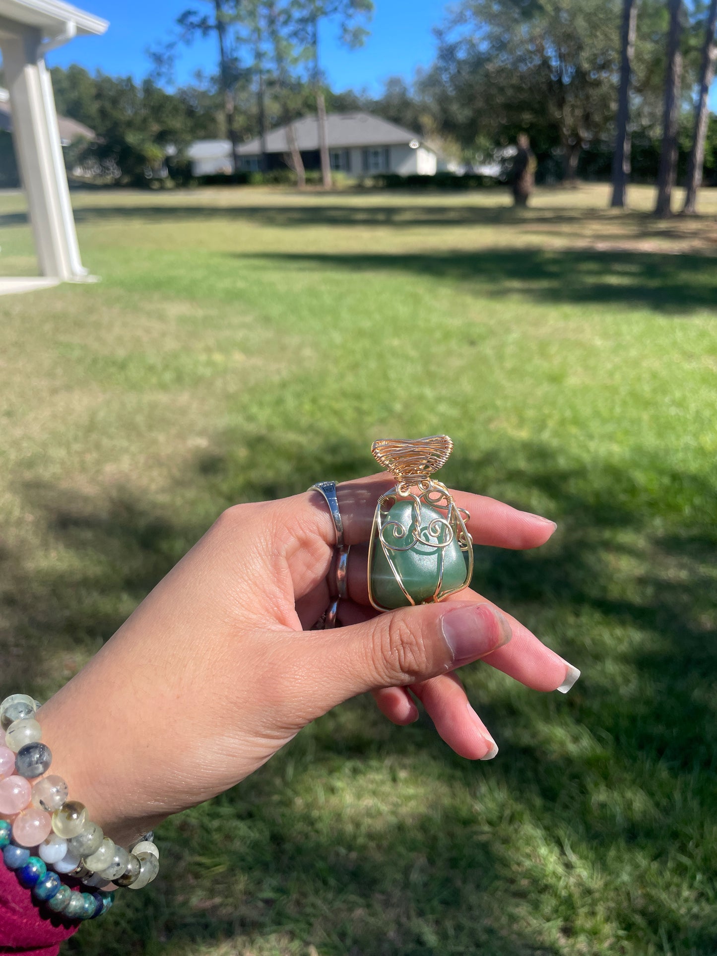 Gold/Green Aventurine ‘Money Magnet’ Jar