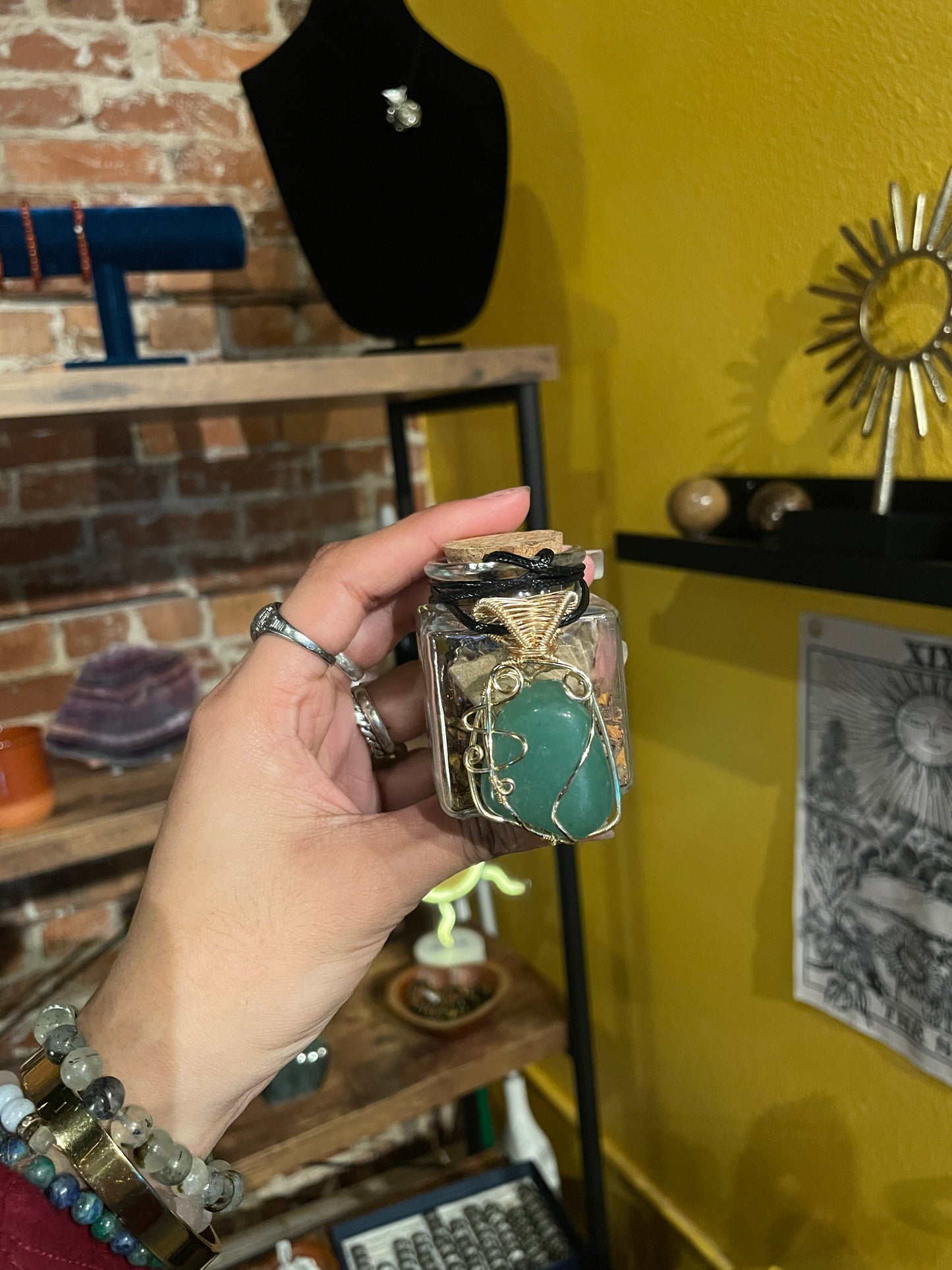 Gold/Green Aventurine ‘Money Magnet’ Jar