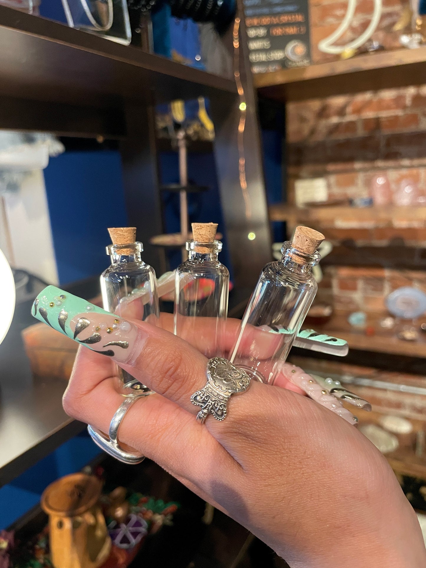 Mini Glass Cork Jar
