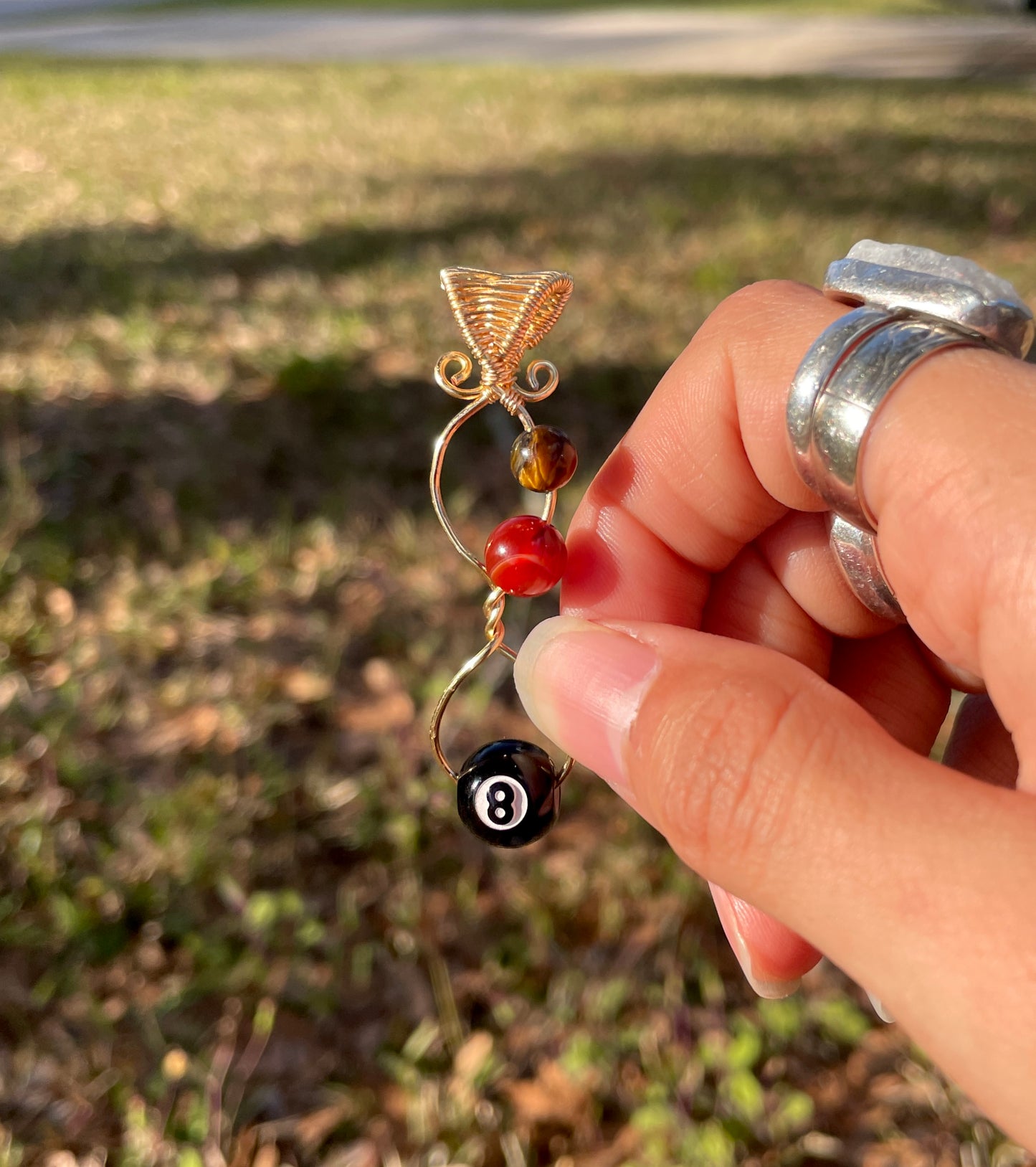 Gold ‘Lucky Living’ Pendant