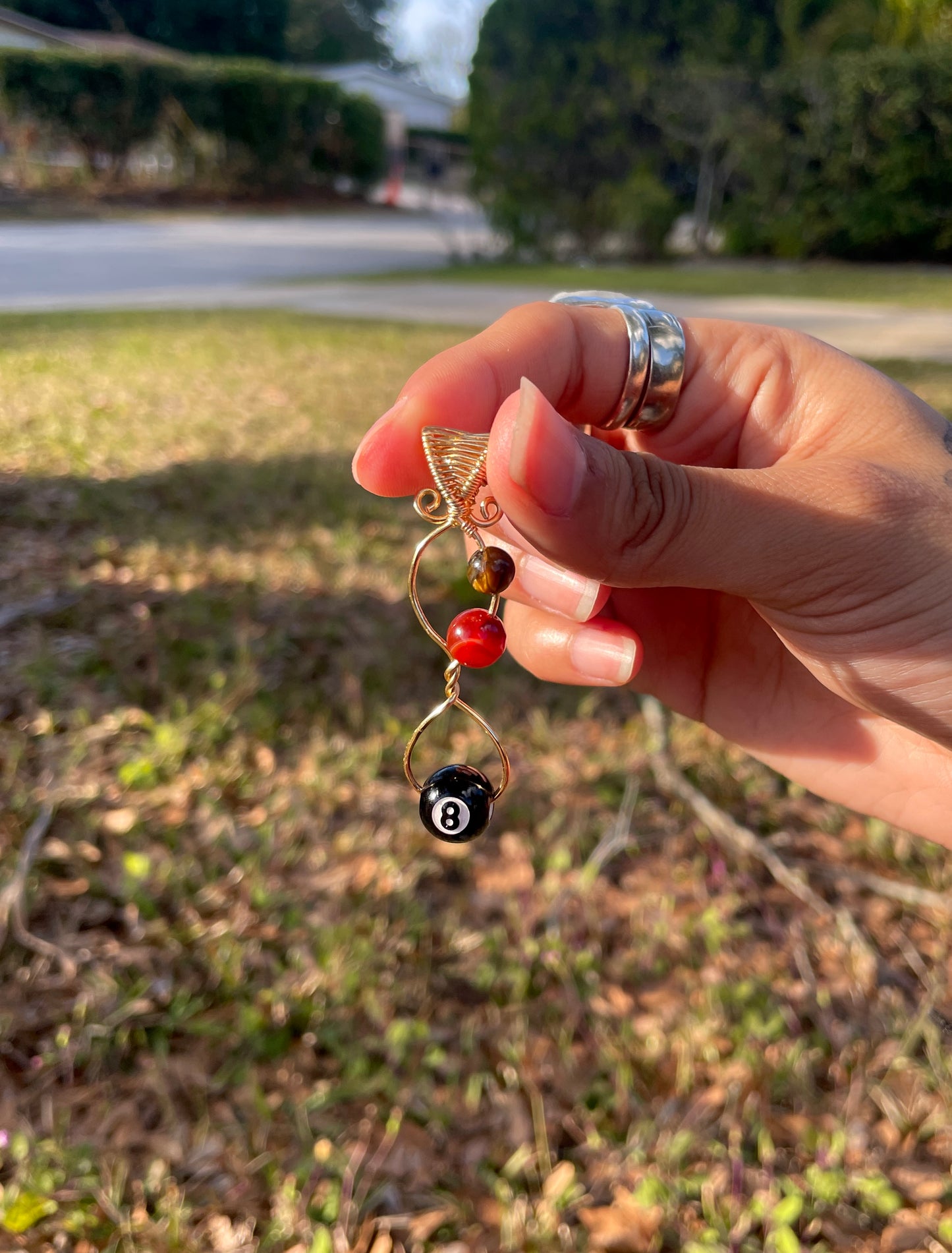 Gold ‘Lucky Living’ Pendant