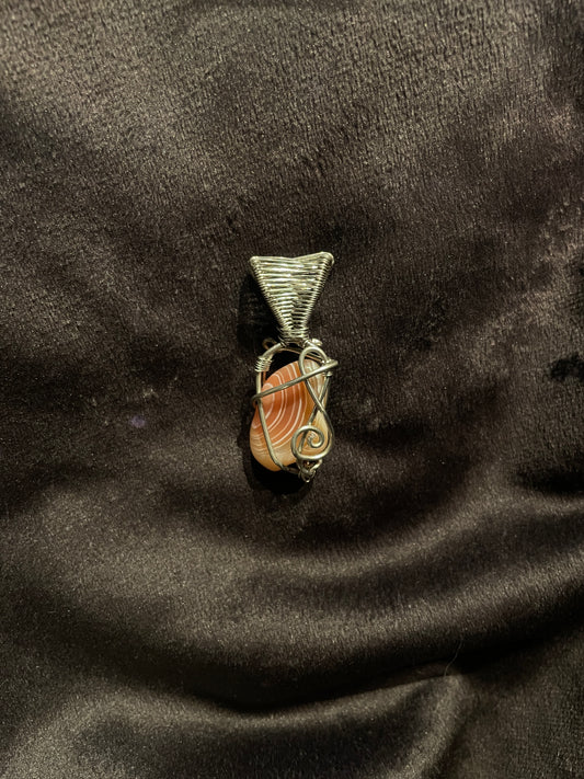 Silver Carnelian Pendant