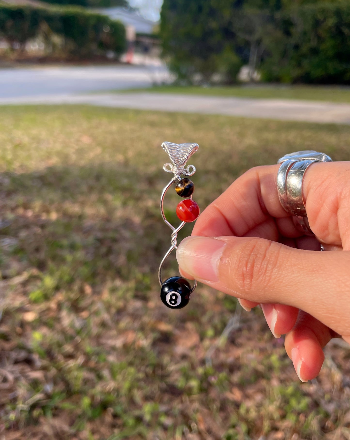 Silver ‘Lucky Living’ Pendant