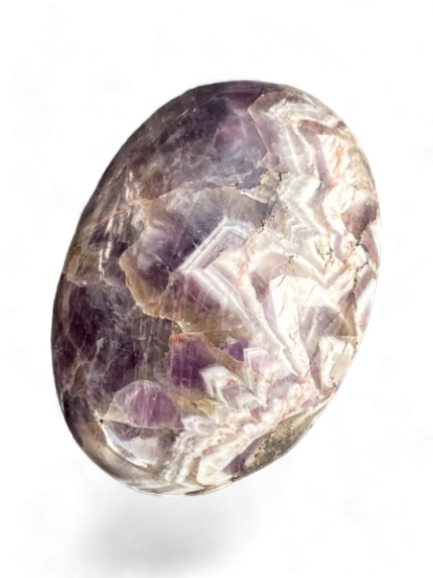 Chevron Amethyst Palm Stone