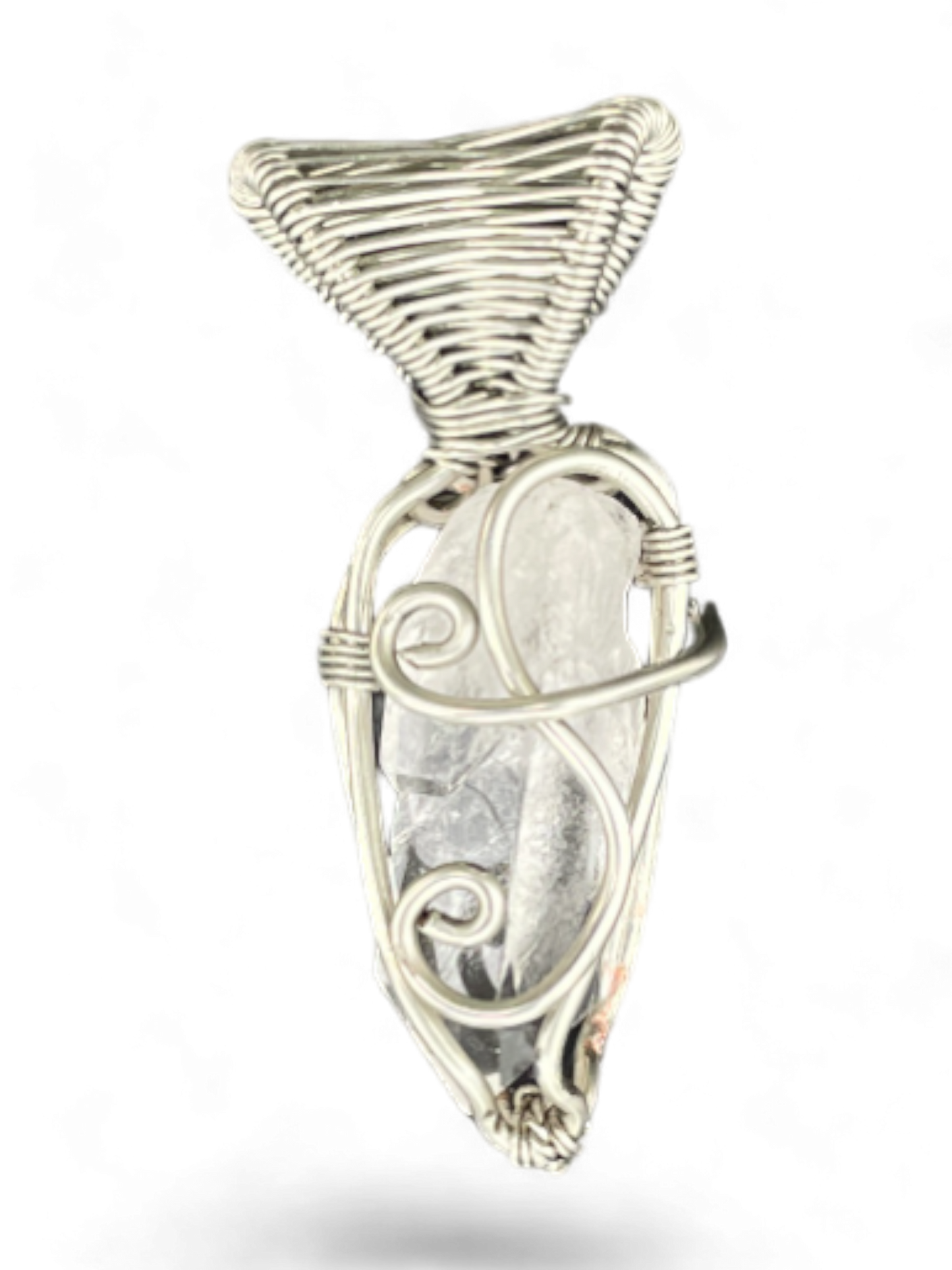 Silver Clear Quartz Pendant