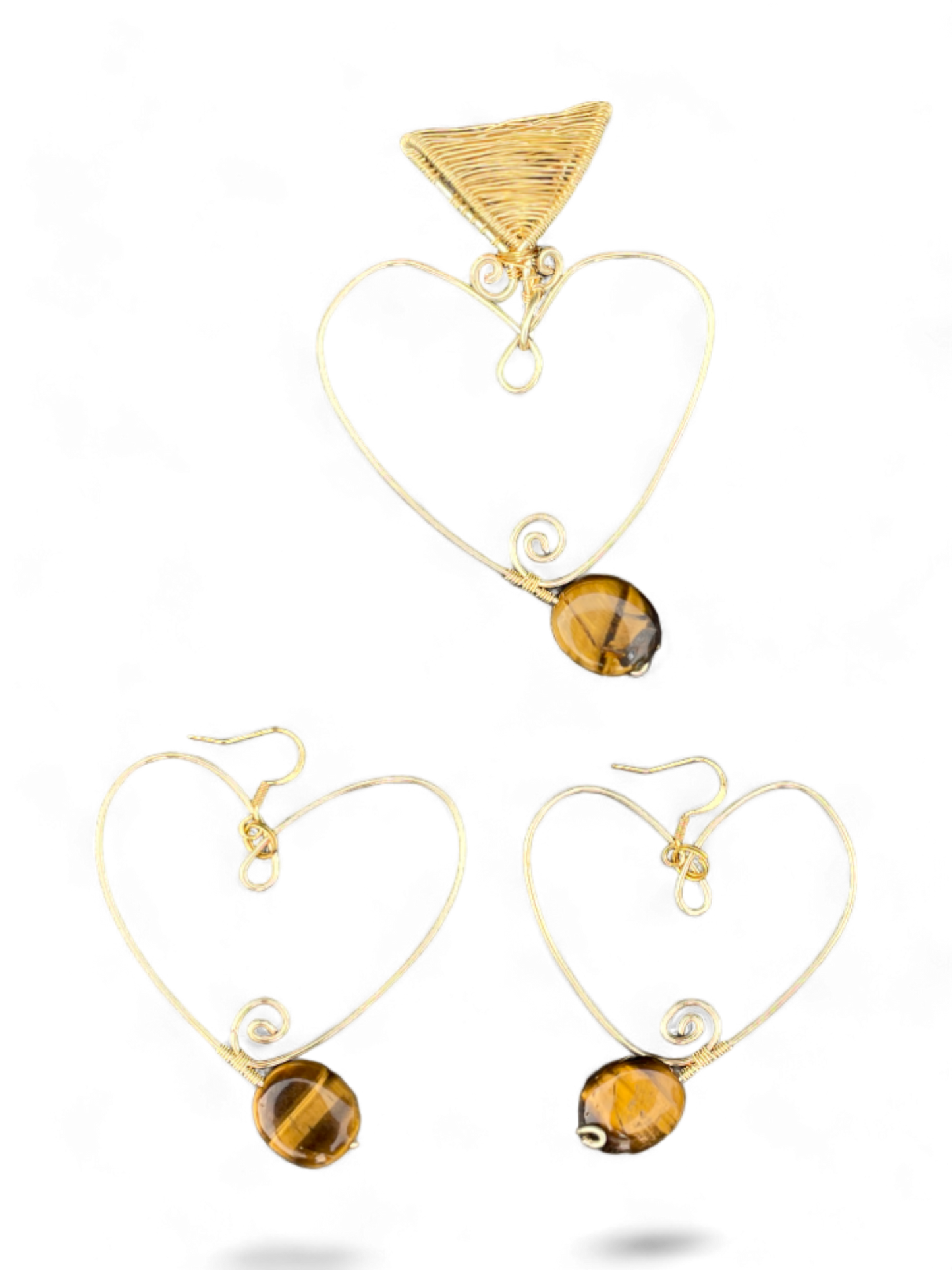 Tiger Eye Corazon Set