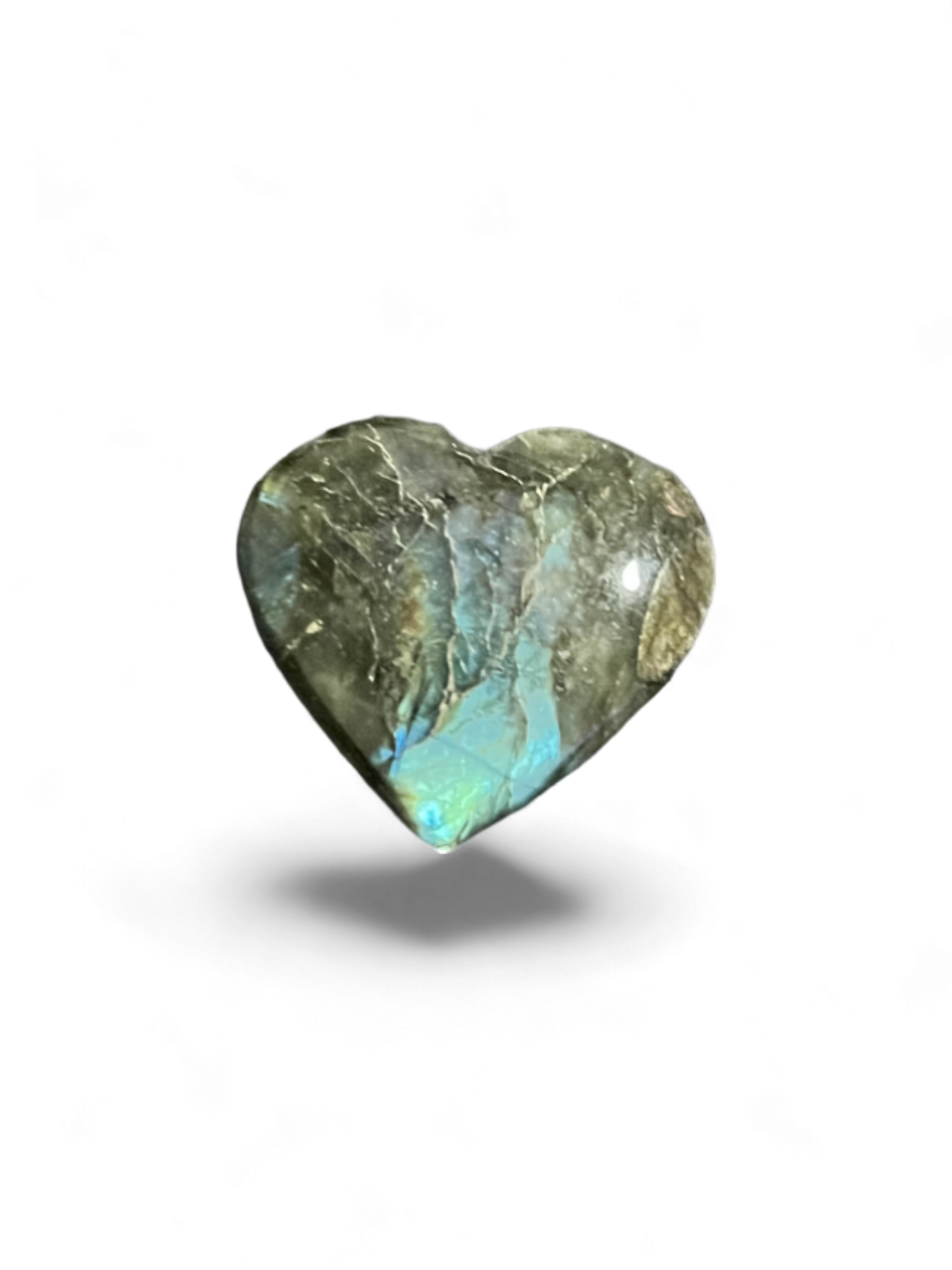 Labradorite Heart