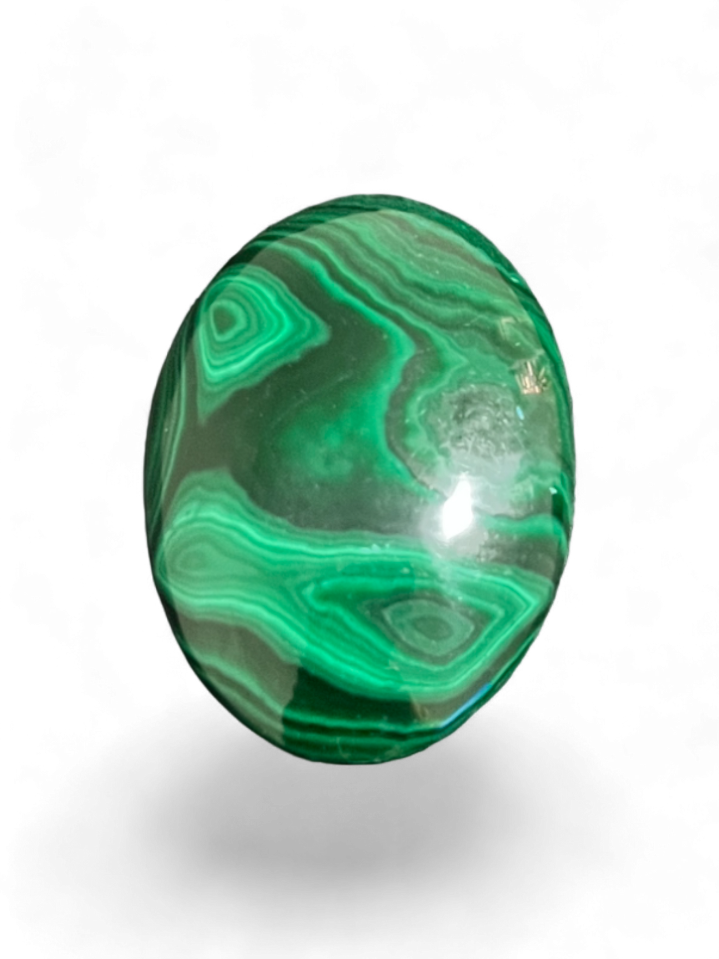 Malachite Palm Stone